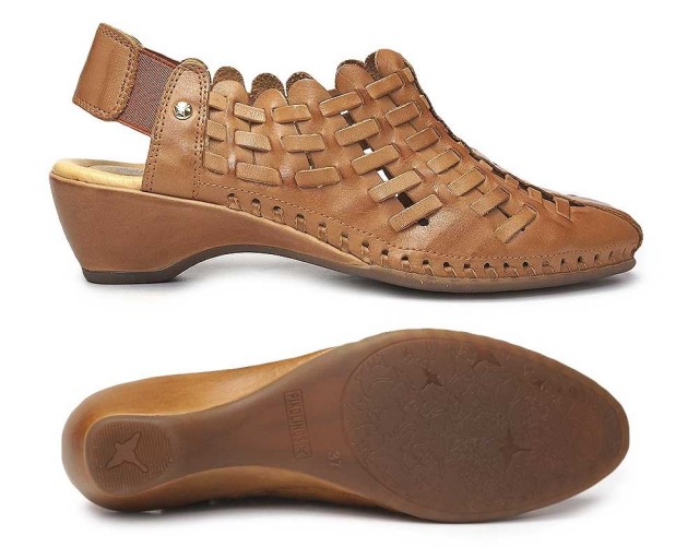 ウィンターセール】ピコリノス レディース ロマーナ サンダル レザー