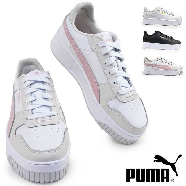 【年末大感謝祭】プーマ レディース 厚底 スニーカー ローカット 389390 キャリーナ ストリート コートスニーカー PUMA Carina Street