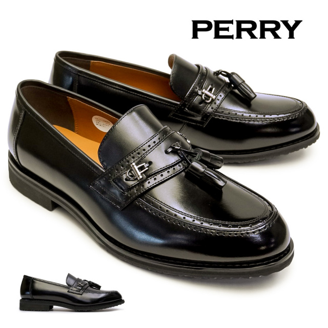 【夏準備セール】ペリー byマドラス メンズ タッセルローファー PY5570 4E 本革 スリッポン ドレスシューズ PERRY 25秋冬新作