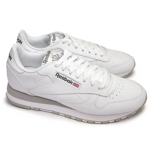 リーボック メンズ スニーカー クラシックレザー レディース ペア お揃い 定番 レザー 本革 Reebok Classic Leather/100008789（ホワイト／PG）