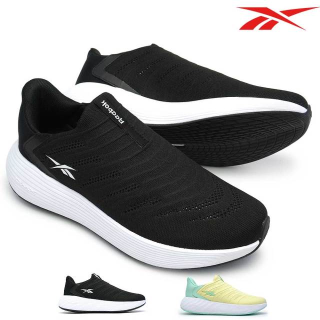 リーボック レディース スニーカー DMX コンフォート プラス ステップ カウント ライト スリッポン 厚底 軽い Reebok DMX COMFORT + STEP COUNT LITE 