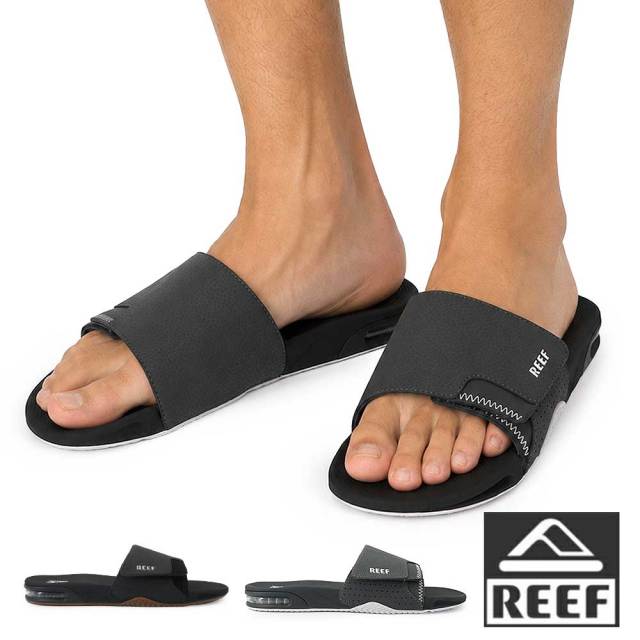 【夏のクリアランスセール】リーフ スライドサンダル メンズ FANNING SLIDE ビーチサンダル マジック ベルクロ 素足 26春夏新作 REEF OFFSHORE