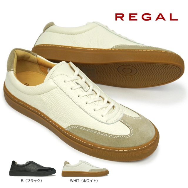 リーガル 靴 レザースニーカー メンズ 52al カジュアルシューズ 本革 レースアップ Regal マイスキップ