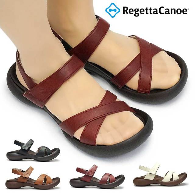 リゲッタ カヌー レディース サンダル CJFD5326a 厚底 ストラップ バックベルト 日本製 Regetta Canoe