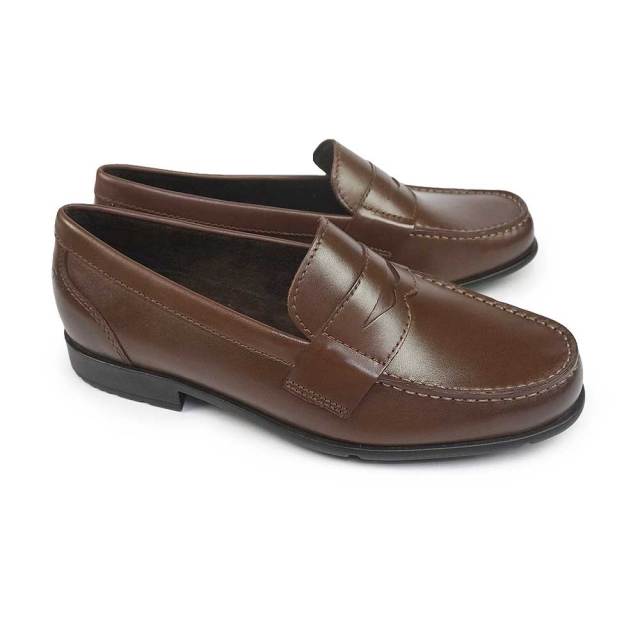 【オータムセール】ロックポート 靴 メンズ クラシックローファー ライト ペニー 定番コレクション ワイド 25秋冬新作 ROCKPORT CLASSIC LOAFER LITE PENNY/M76444W（ダークブラウン）