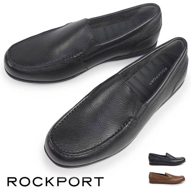 ロックポート 靴 メンズ マルコム スリッポン 薄底 ワイド 25秋冬新作 ROCKPORT MALCOM SLIP ON