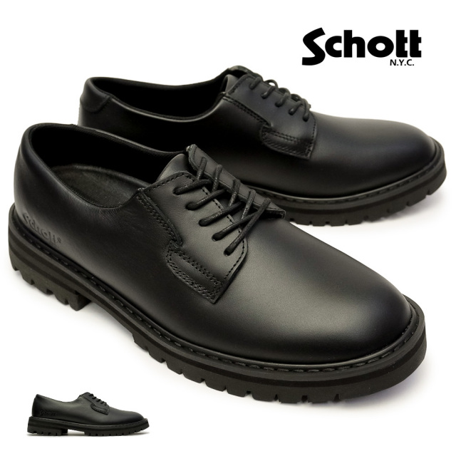 ショット メンズ レザーシューズ S24103 Serviceman shoes 日本製 本革 カジュアルシューズ Schott Made in Japan