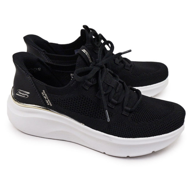 スリッポンスクエアバックルスニーカー SKECHERS スケッチャーズ スニーカー レディース 117617