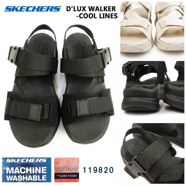 年末大感謝祭】スケッチャーズ 119820 レディース サンダル 軽量 厚底