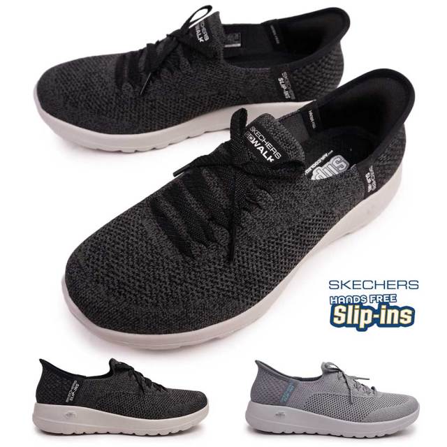 スケッチャーズ スリップインズ レディース 124649W ゴーウォーク ジョイ アビー 手を使わずに履ける ワイド SKECHERS GO WALK JOY ABBY ハンズフリー 靴