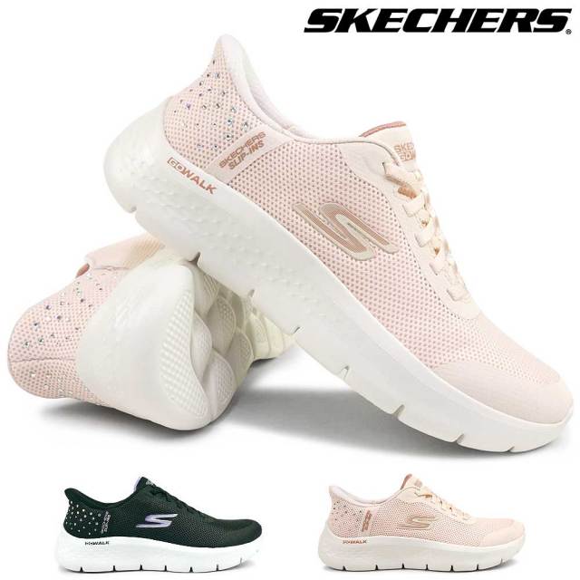 スケッチャーズ レディース スニーカー 125502 スリップインズ ゴーウォーク フレックス クリスタ スリッポン SKECHERS SLIP-INS GO WALK FLEX KRYSTA ハンズフリー 靴