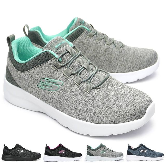 新品未使用品　26.5 グレー紐 軽量　SKECHERS SPORTシューズ スケッチャーズ レディース スニーカー 12965W 幅広 軽量 紐なし