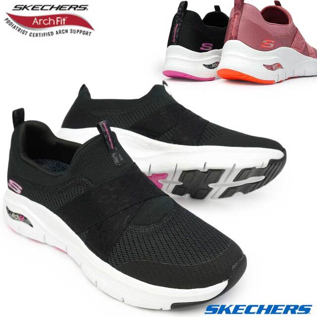 スケッチャーズ Arch Dkrs Fit Modern Rhythm おしゃれ スニーカー スリッポン ピンク レディースシューズ 女性 セール 登場から人気沸騰 Fit Modern