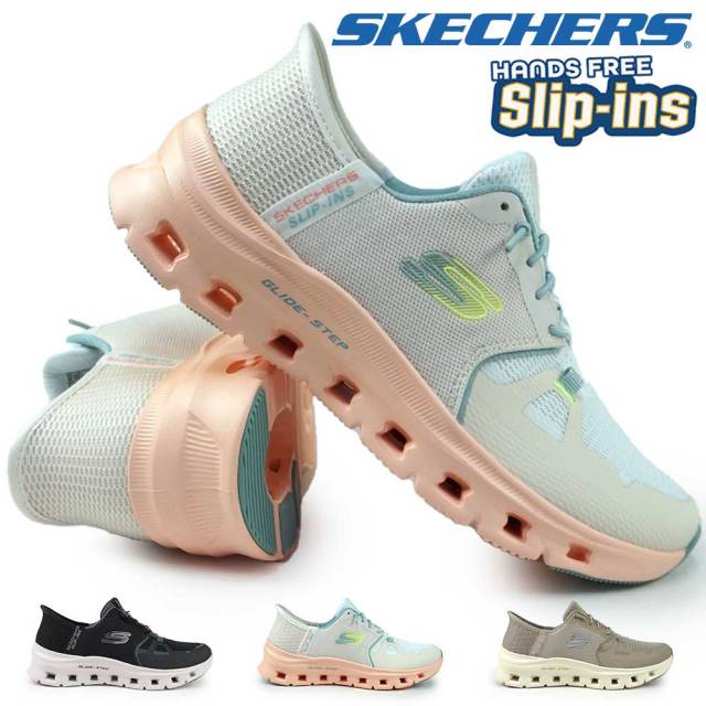 スケッチャーズ スリップインズ レディース スニーカー 150420 グライドステップ プロ 手を使わずに履ける SKECHERS GLIDE-STEP PRO ハンズフリー 靴