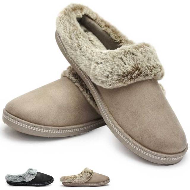 【夏準備セール】スケッチャーズ レディース サンダル 167625 ファー スリッポン クロッグ SKECHERS COZY CAMPFIRE-LOVELY LIFE