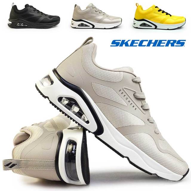 スケッチャーズ メンズ スニーカー トレスエア ウノ 183070 エアー クッション  SKECHERS TRES-AIR UNO REVOLUTION-AIRY
