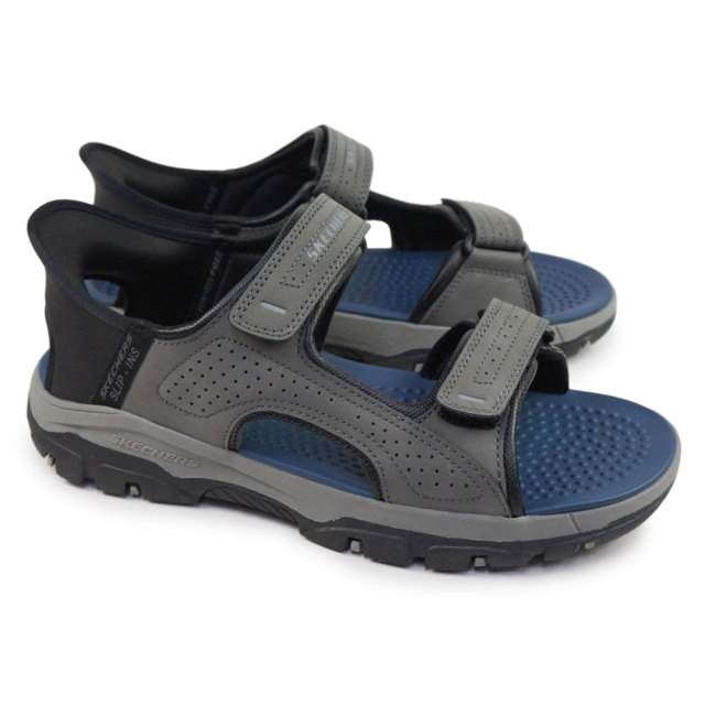 スケッチャーズ スリップインズ サンダル 205289 チャコール 29cm スケッチャーズ スリップインズ リラックスドフィット：トレスメン