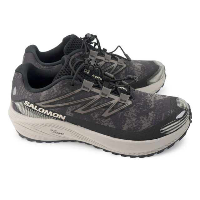 サロモン メンズ スニーカー エアロフロー グラベル ランニングシューズ 軽量 通気性 メッシュ 26秋冬新作 SALOMON AERO FLOW GRVL/492559（DGullGy／Paloma／Bk）