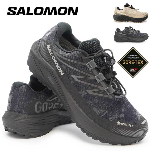 【秋トレンド先取りセール】サロモン ゴアテックス レディース AERO FLOW GRVL GORE-TEX スニーカー 防水 グラベルランニングシューズ 26秋冬新作 SALOMON 