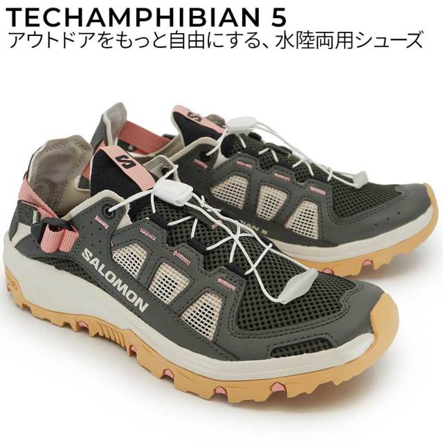 決算セール】サロモン レディース スニーカーサンダル テックアンフィ