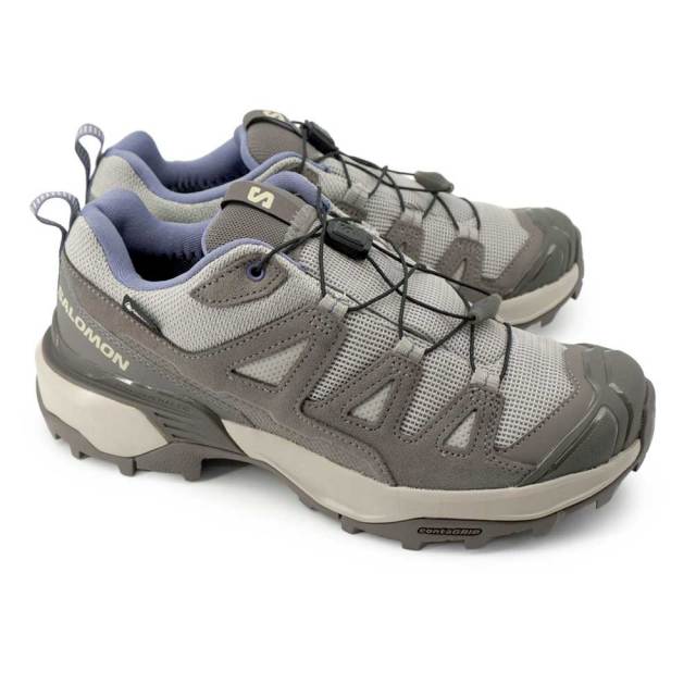 【秋トレンド先取りセール】サロモン 防水 レディース X ウルトラ 360 LTR GORE-TEX W ローカット ハイキング トレッキング 登山 アウトドア ゴアテックス SALOMON X ULTRA 360 LEATHE GORE-TEX W/453905（Paloma／DGGray／Heron）