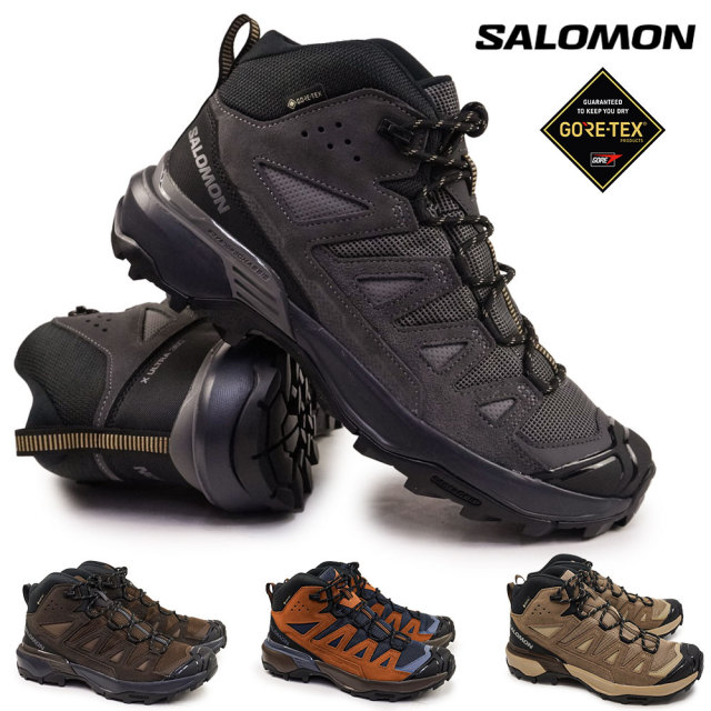 サロモン メンズ 防水 スニーカー X ウルトラ 360 LTR MID GTX ハイキング アウトドア ゴアテックス SALOMON X ULTRA 360 LEATHER MID GORE-TEX