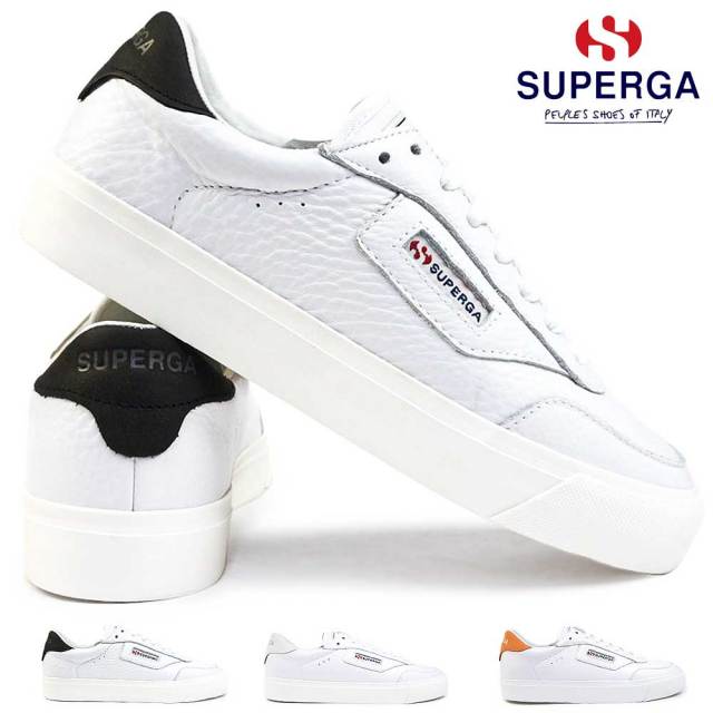 【決算セール】スペルガ スニーカー レザー 3843 3A5135EW 4S5135EW メンズ 本革 SUPERGA 3843 3A5135EW 4S5135EW
