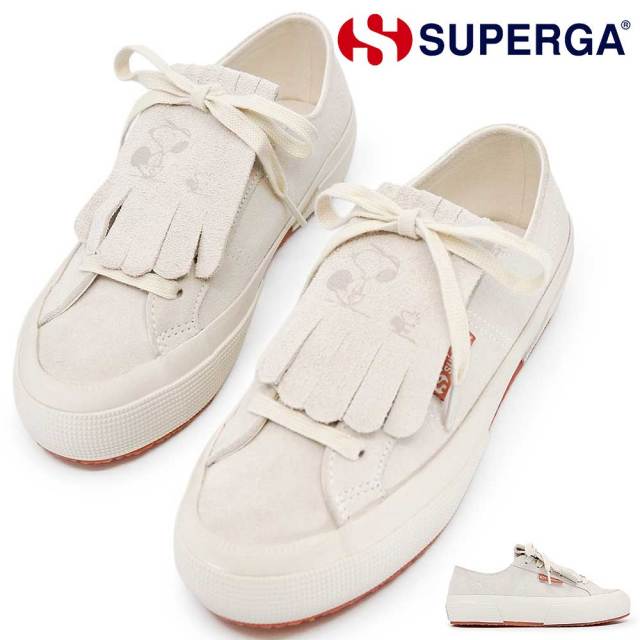 スペルガ スニーカー レディース S6144TW 2750 OG SUEDE PEANUTS スヌーピー コラボ 定番 ローカット 26春夏新作 SUPERGA 