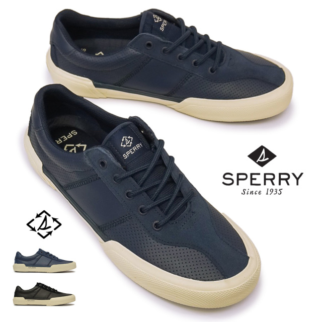 【ウィンターセール】スペリートップサイダー メンズ ソルタイド レーシー スニーカー シーサイクルド レザースニーカー SPERRY TOP-SIDER SOLETIDE RACY
