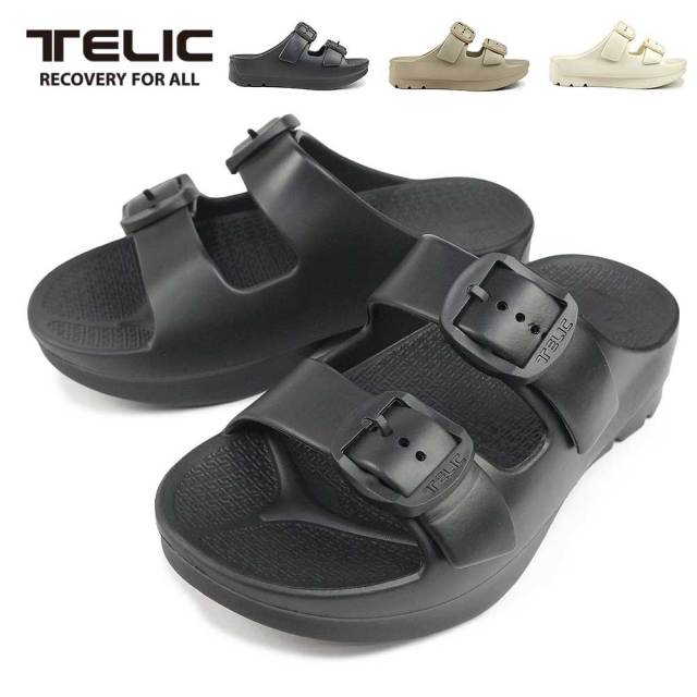 テリック サンダル W-BUCKLE2 メンズ リカバリーサンダル レディース ダブルバックル２ 厚底サンダル 軽量 TELIC 