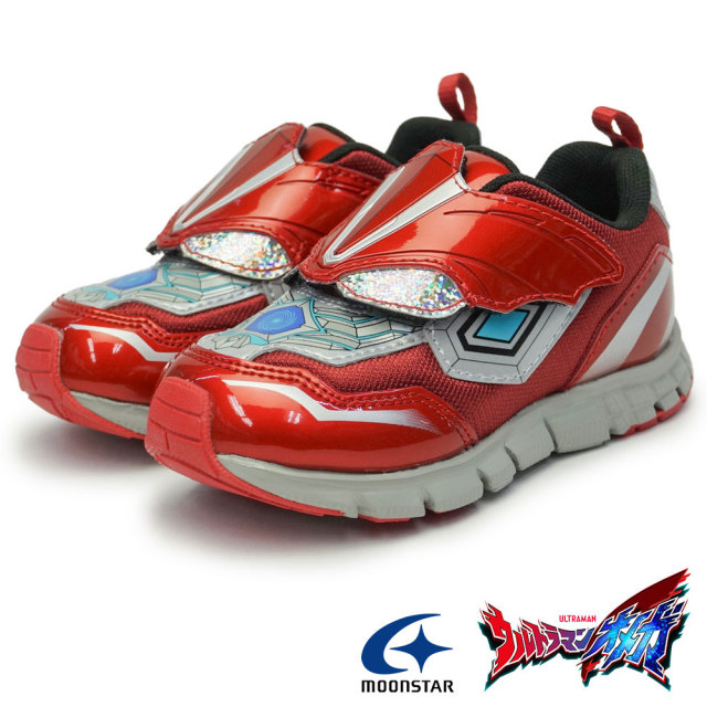 【年末大感謝祭】ウルトラマン オメガ ムーンスター キッズ スニーカー UT157 キッズシューズ マジックテープ 抗菌防臭 子供靴  MoonStar ULTRAMAN