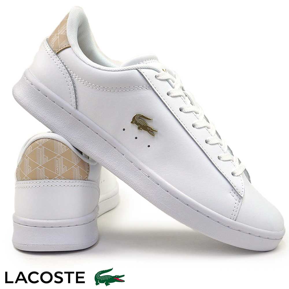 【冬モノ最終処分】ラコステ スニーカー レディース カーナビー SET 224 3 SFA 48SFA0014 レザー カジュアル LACOSTE CARNABY SET 224 3 SFA