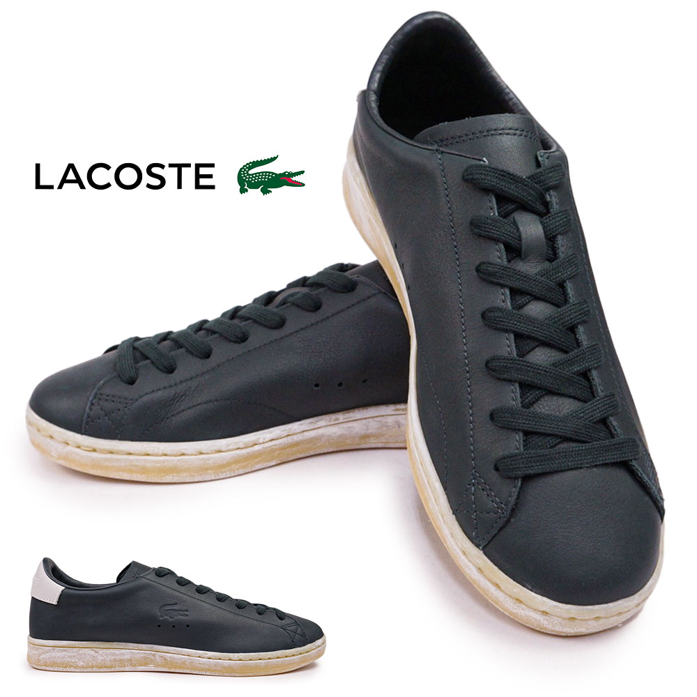ラコステ メンズ スニーカー カーナビー セット 48SMA0015 レザー ヴィンテージ加工 シンプル スポーティー LACOSTE CARNABY SET 224 5 SMA