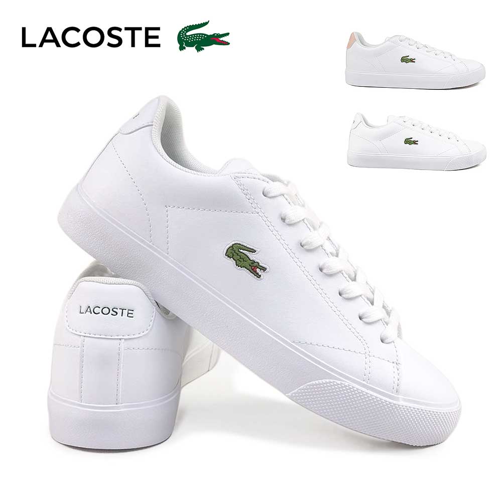 ラコステ スニーカー レディース 白 靴 レザー シューズ レロンド セット 125 1 CFA 49CFA0037 LACOSTE LEROND SET25 秋冬新作