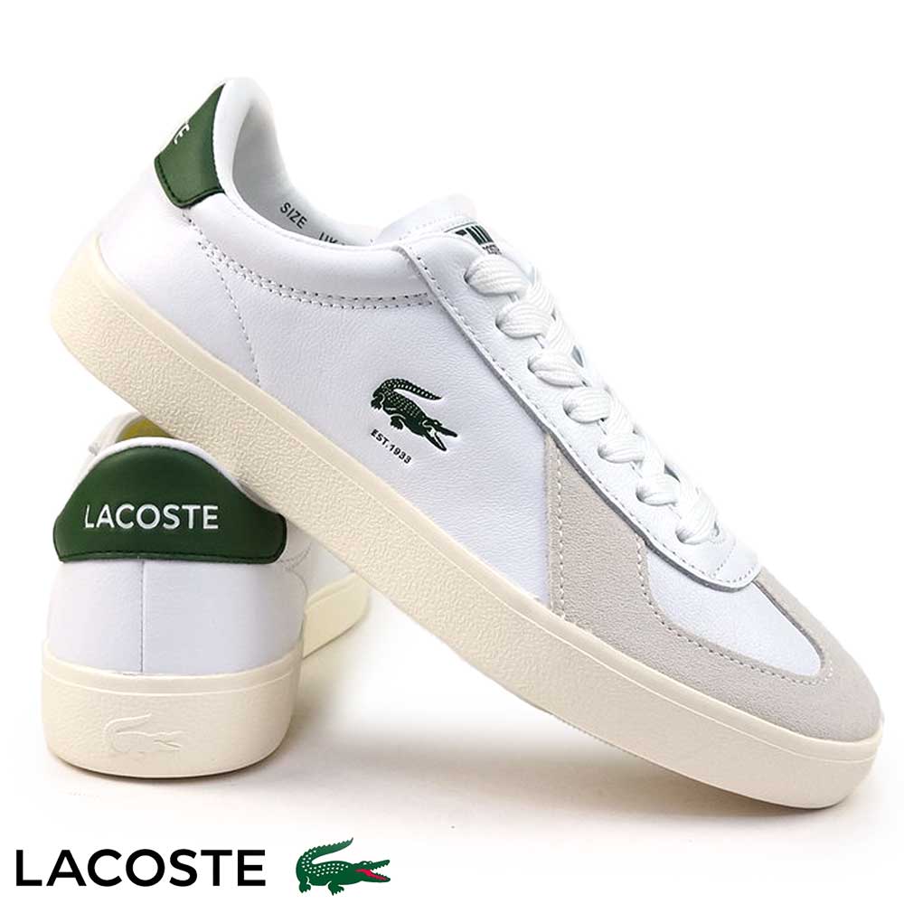 ラコステ スニーカー レディース ベースショット プロ 125 2 SFA 49SFA0028 スポーツシューズ ソフトレザー LACOSTE BASESHOT PRO 125 2 SFA