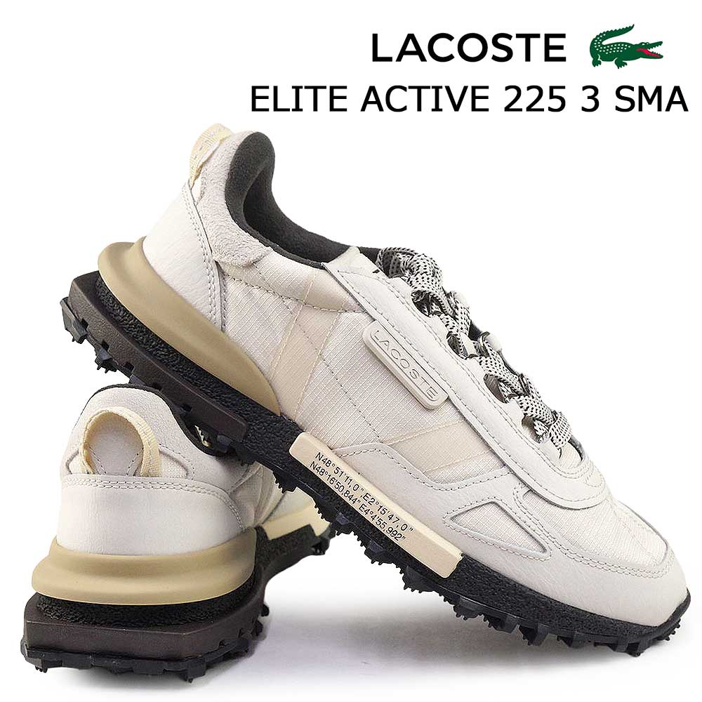 ラコステ メンズ スニーカー エリート アクティブ 225 3 50SMA0077 アウトドア ビンテージ 25秋冬新作 LACOSTE ELITE ACTIVE