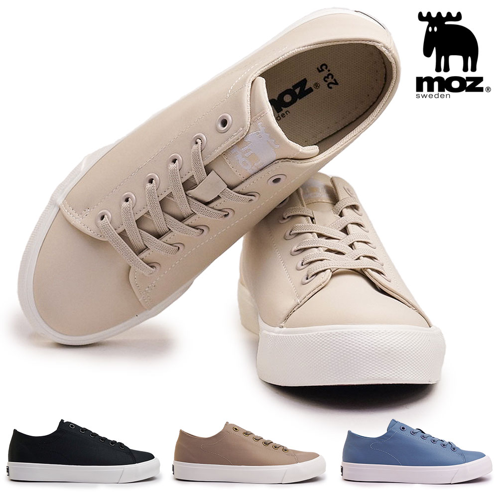 モズ 防水 レディース MZ6001 レインスニーカー 撥水加工 ゴアレース 軽量 シンプル moz