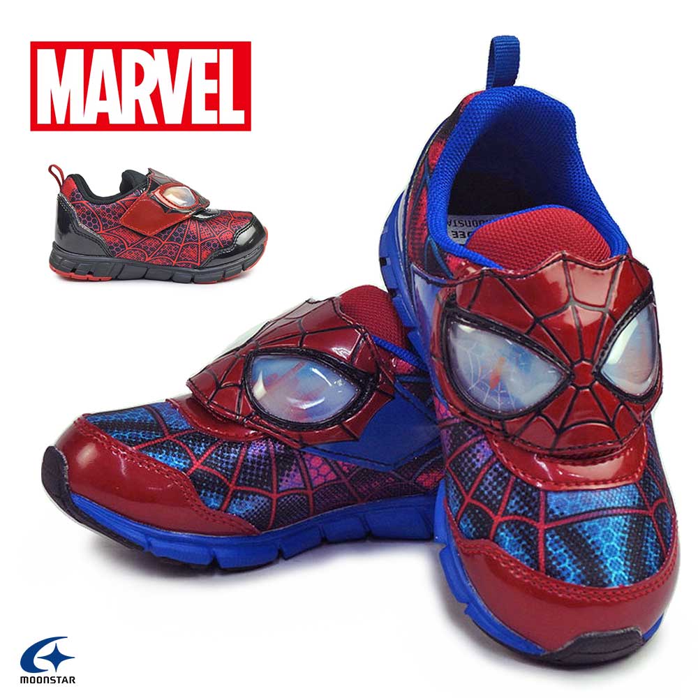 ムーンスター キッズ スニーカー MV 030 マーベル スパイダーマン 子供靴 抗菌 男の子 26春夏新作 MoonStar MARVEL