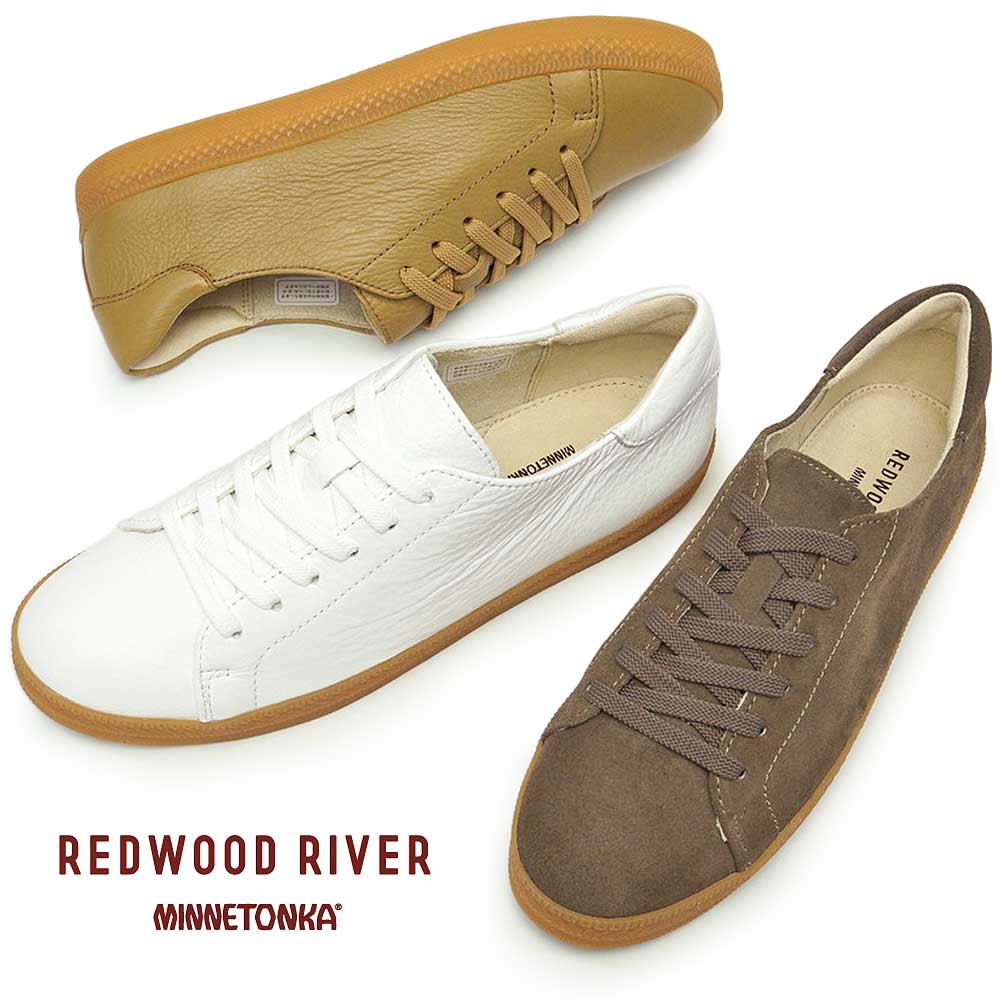 ミネトンカ レディース スニーカー M05C 本革 レースアップ レザー 旅行靴 REDWOOD RIVER MINNETONKA REGAL