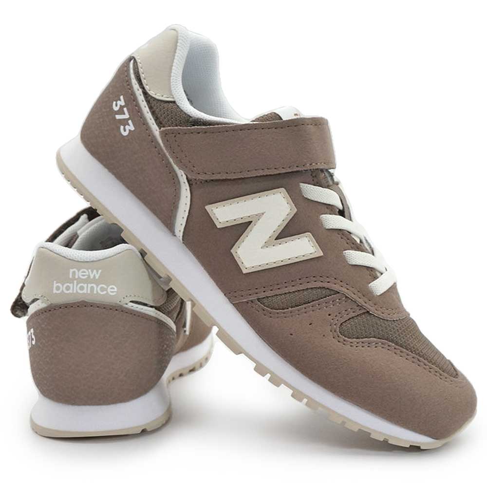 ニューバランス 373 キッズ スニーカー Y373 7AJ ジュニア 子供靴 シンプル マジックテープ 26春夏新作 new balance 373 Bungee with Top Strap