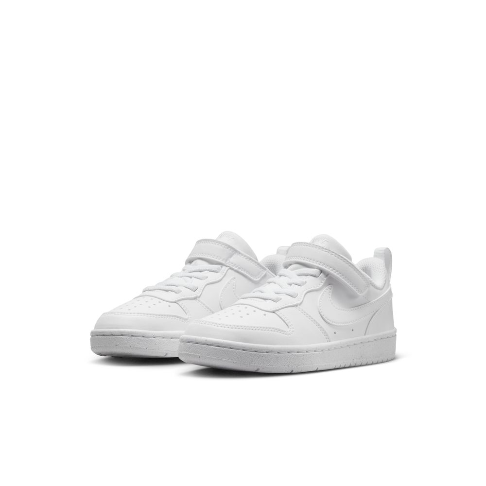 ナイキ キッズ スニーカー コート ボロー LOW リクラフト PS DV5457-106 ホワイト 白 NIKE COURT BOROUGH LOW RECRAFT