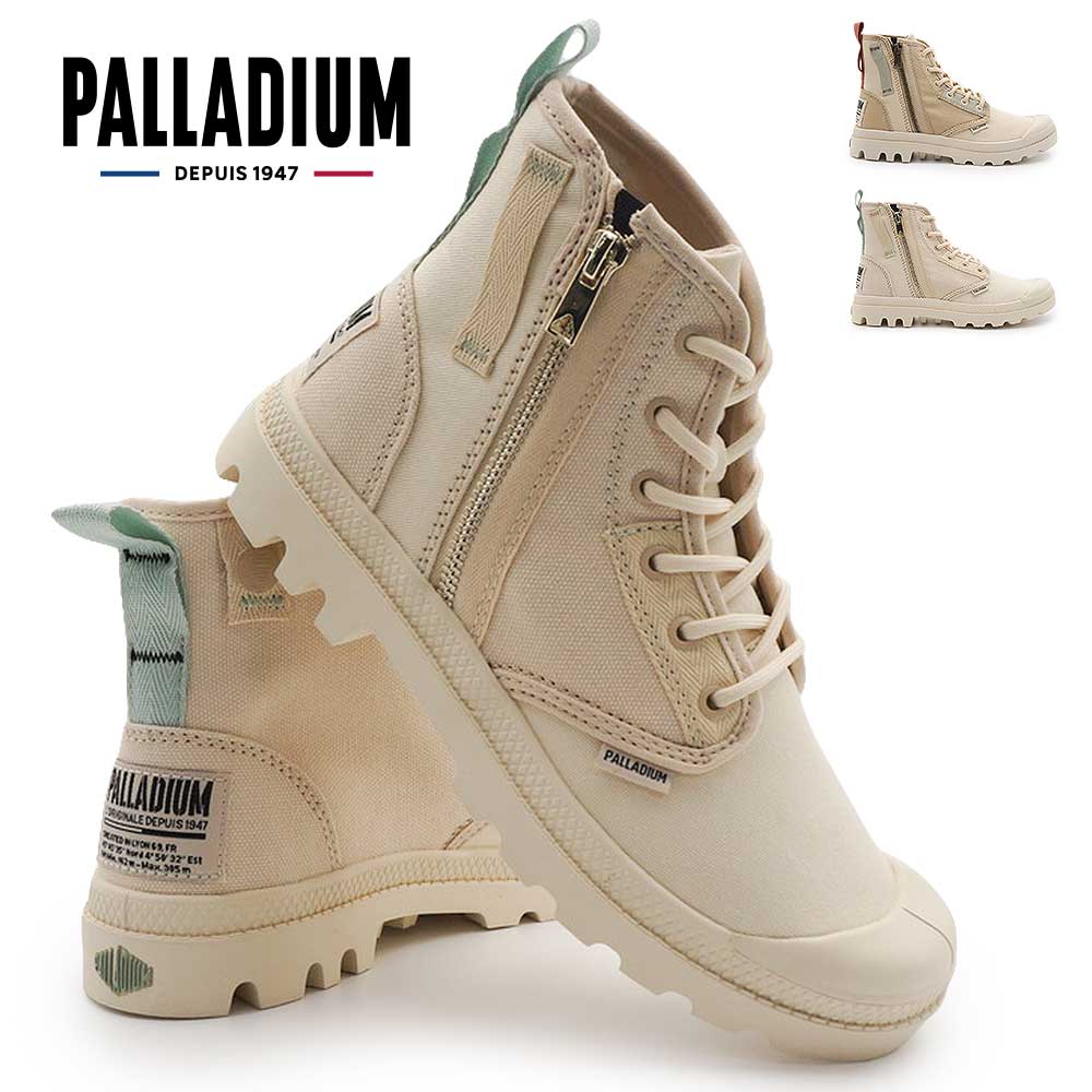 パラディウム スニーカー レディース PAMPA DETROIT ZIP SU 94612 ハイカット キャンバス 26春夏新作 PALLADIUM