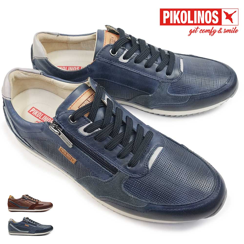 【夏物ラストSALE！】ピコリノス 靴 メンズ PK-494 レザースニーカー リバプール M2A-6292C1 本革 PIKOLINOS LIVERPOOL M2A-6292C1