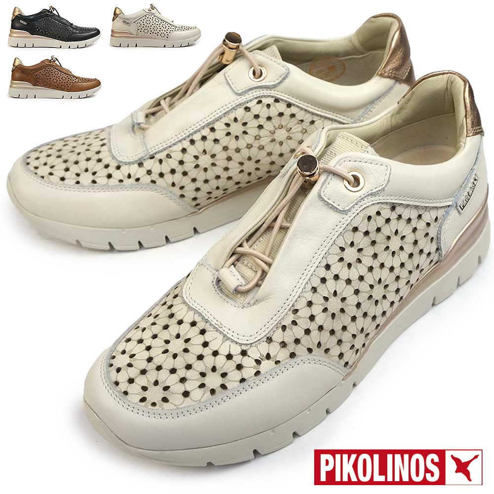 【夏物ラストSALE！】ピコリノス 靴 レディース スニーカー PK541 カンタブリア レザー クロージャー スリッポン PIKOLINOS