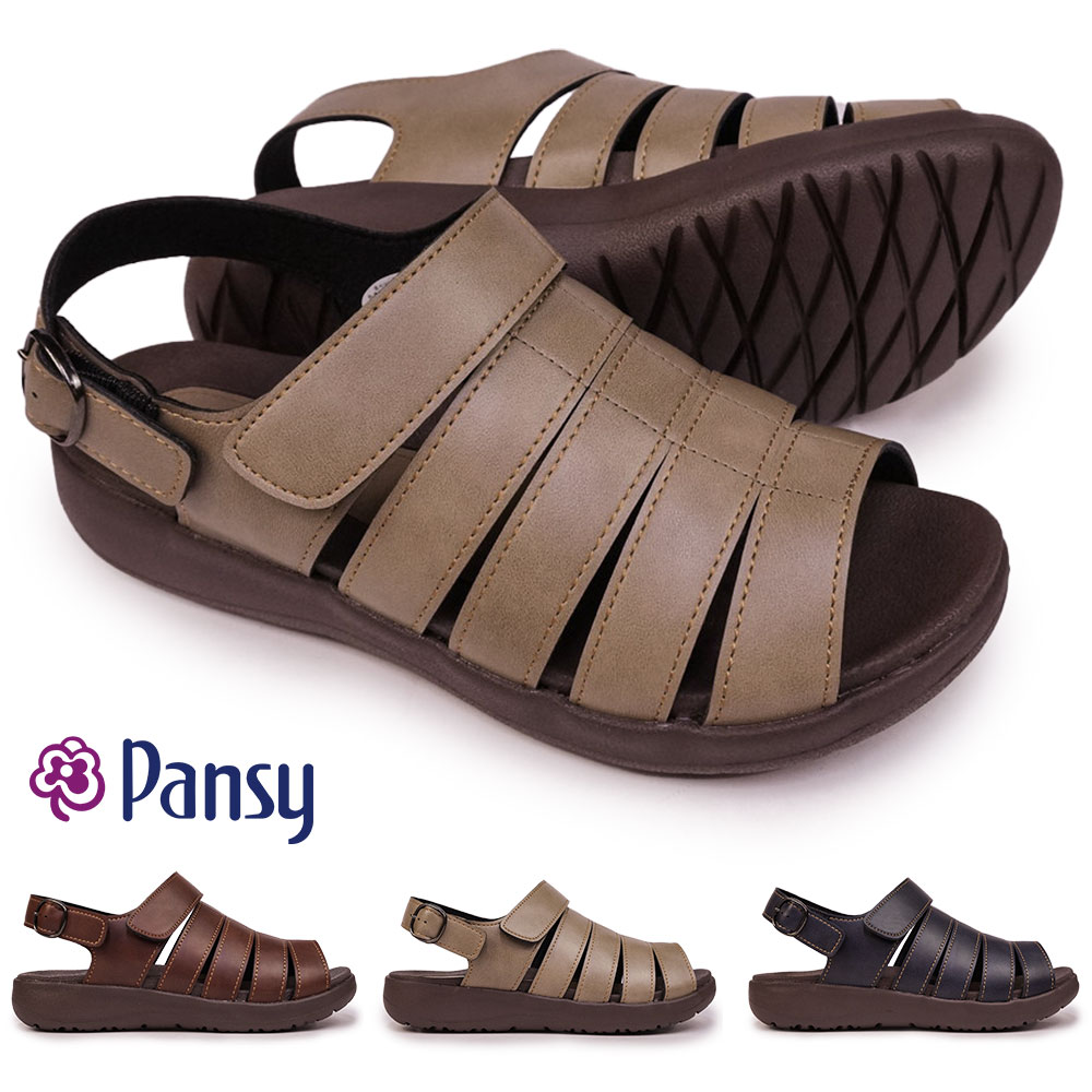 パンジー 5522 レディース サンダル ベルト 軽量 コンフォート 面ファスナー  Ｐａｎｓｙ