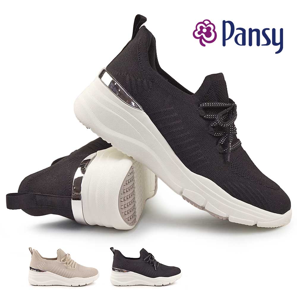 【ブラックフライデー】パンジー レディース スニーカー 7504 ハンズフリー スリッポン 軽量 抗菌 幅広 3E ニットスニーカー Ｐａｎｓｙ