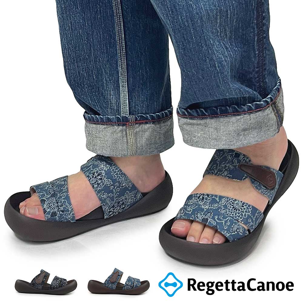 リゲッタカヌー サンダル メンズ CJMB2511 和柄 3E 日本製 Regetta Canoe