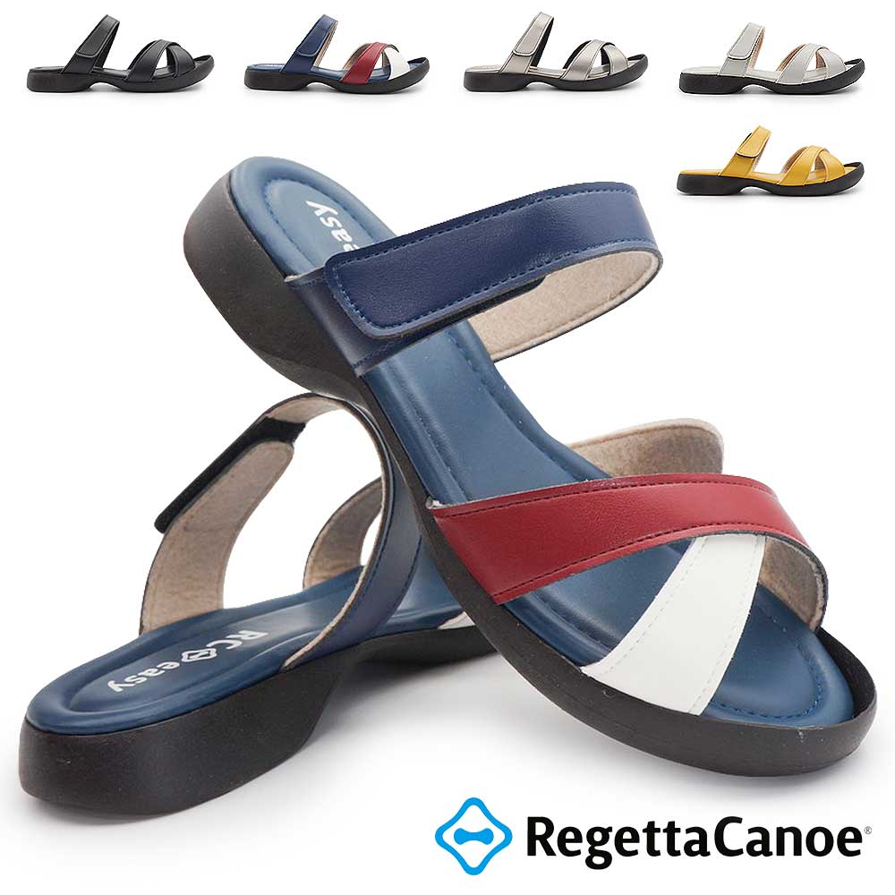 リゲッタカヌー サンダル レディース CJSL1706 ぺたんこ 3E 日本製 ステイルソール 26春夏新作 Regetta Canoe