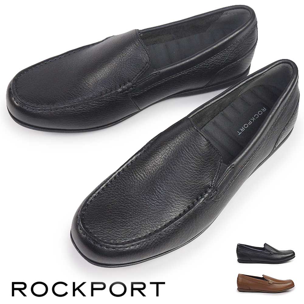 【ウィンターセール】ロックポート 靴 メンズ マルコム スリッポン 薄底 ワイド 25秋冬新作 ROCKPORT MALCOM SLIP ON