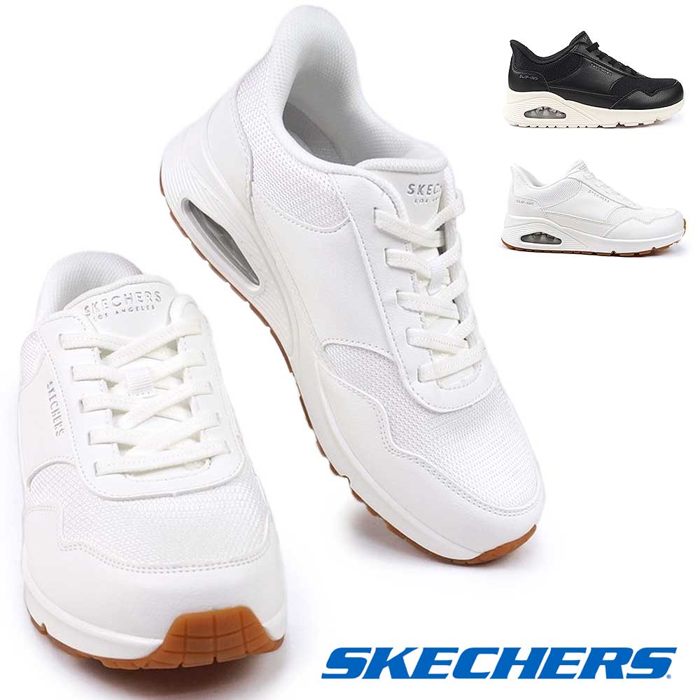 スケッチャーズ スニーカー 177117W スリップインズ ウノ - バンクシア レディース スリッポン 幅広 SKECHERS UNO BANKSIA ハンズフリー 靴